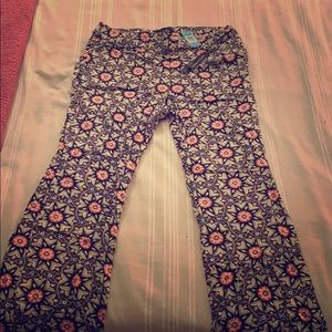 HIPPIE sz 18 Torrid floral flare pants - tags on